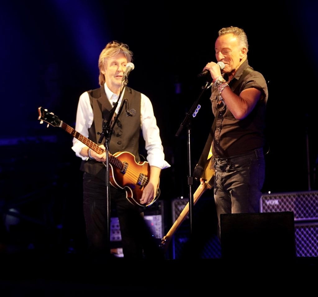 Paul McCartney en Bruce Springsteen op Glastonbury 2022