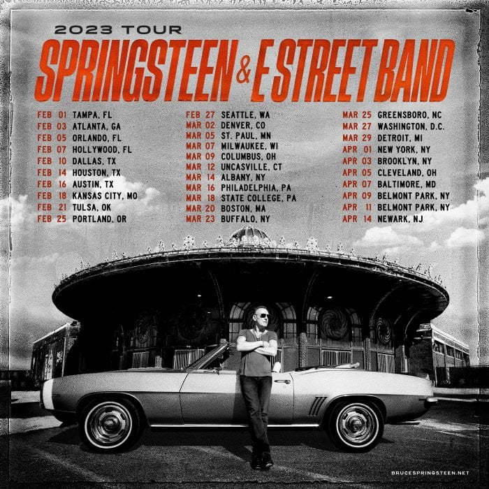 US tour dates Bruce Springsteen