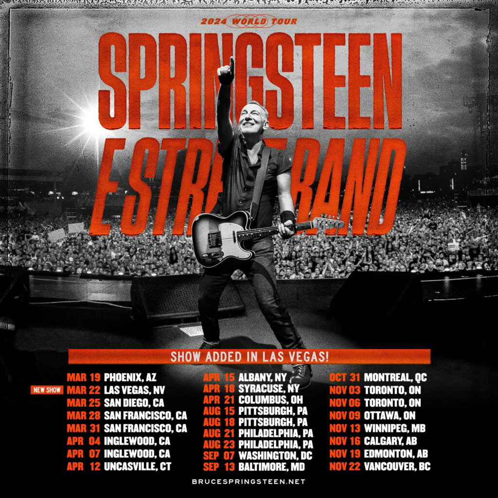 Bruce Springsteen World Tour 2024 complete schedule
